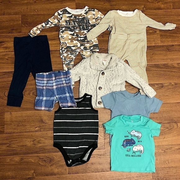 LOT Baby Boy 12 Month Clothes Bundle - Picture 1 of 7
